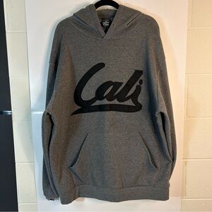 Original Deluxe Gray and Black Hoodie Sweatshirt
